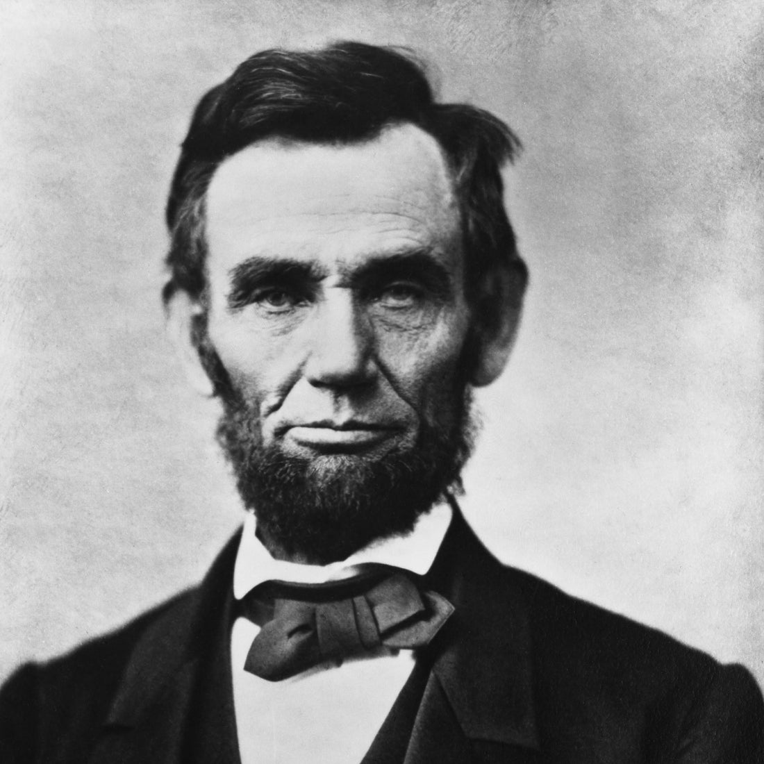 black and white image of Abraham Lincoln