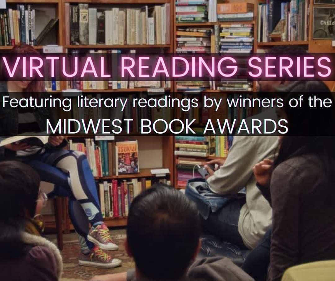 Graphic reading Virtual Reading Series featuring readings by winners of the Midwest Book Awards